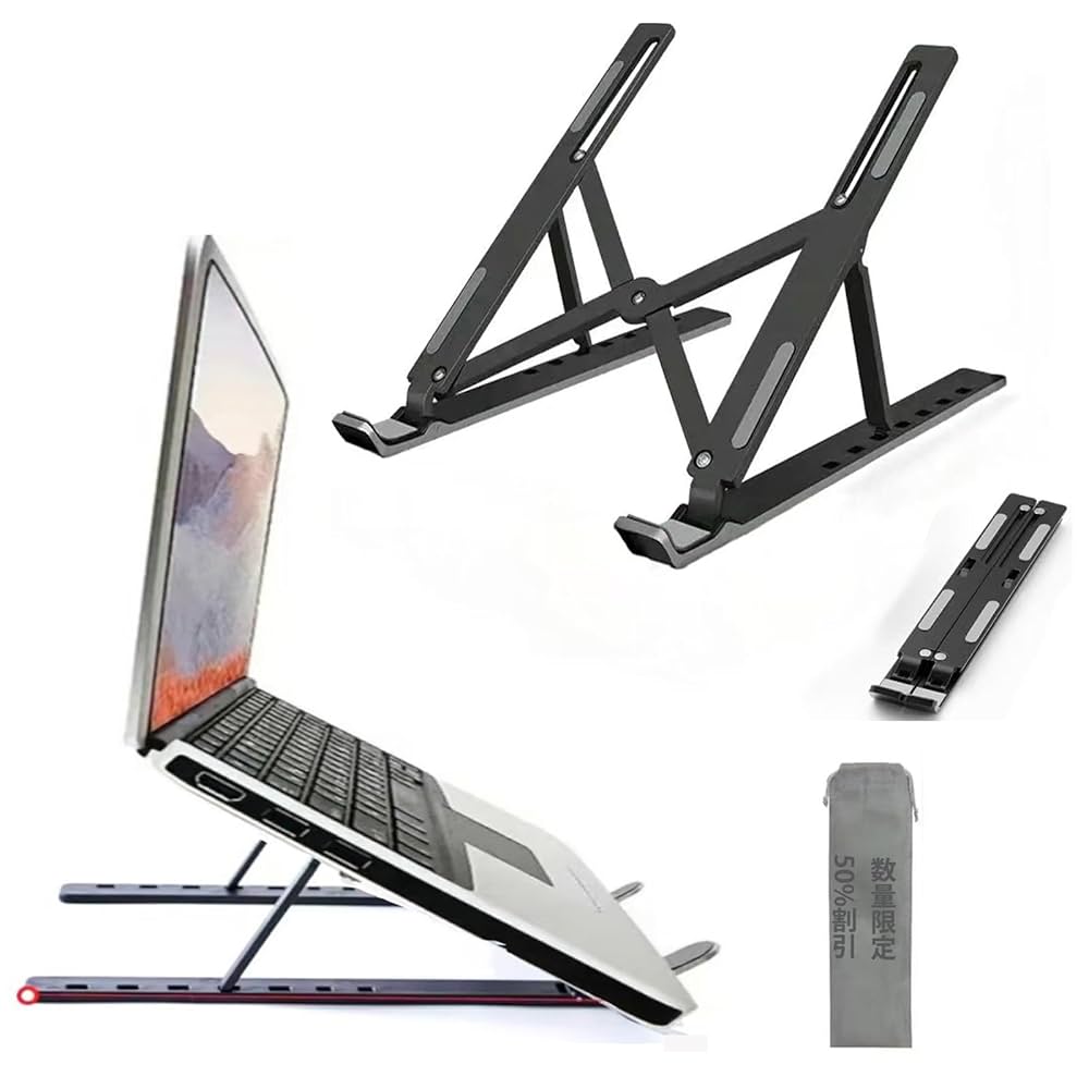 パソコンスタンド 黒 パソコンラック ゲーミングPCラック キャスター付