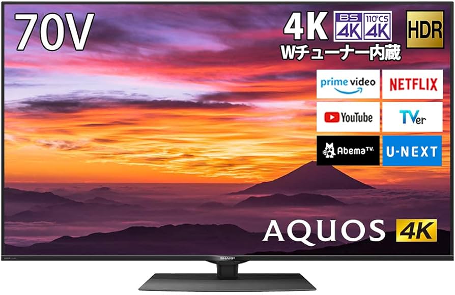 Amazon.co.jp: シャープ 4K ダブルチューナー内蔵 液晶 テレビ Android