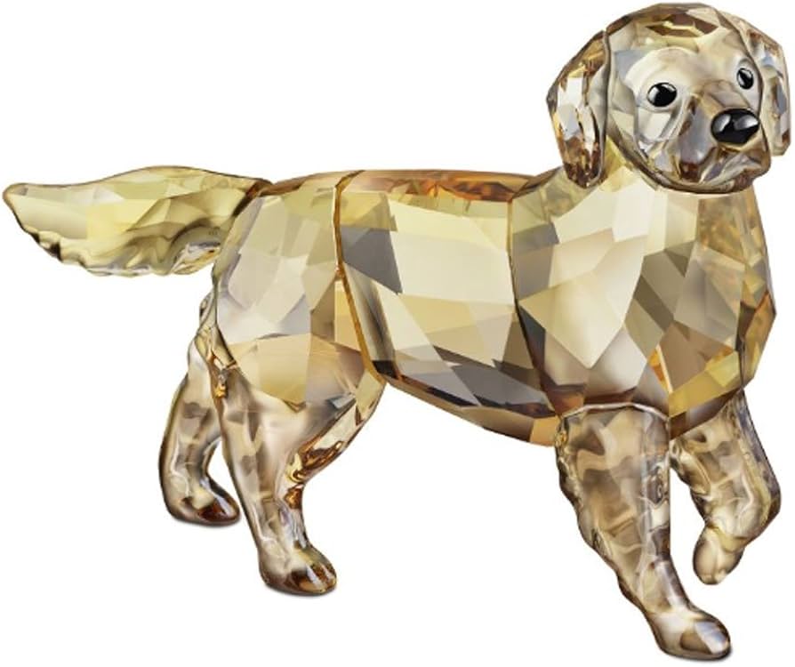 SWAROVSKI 1142823 Golden Retriever Figurine, Mother : Amazon.com