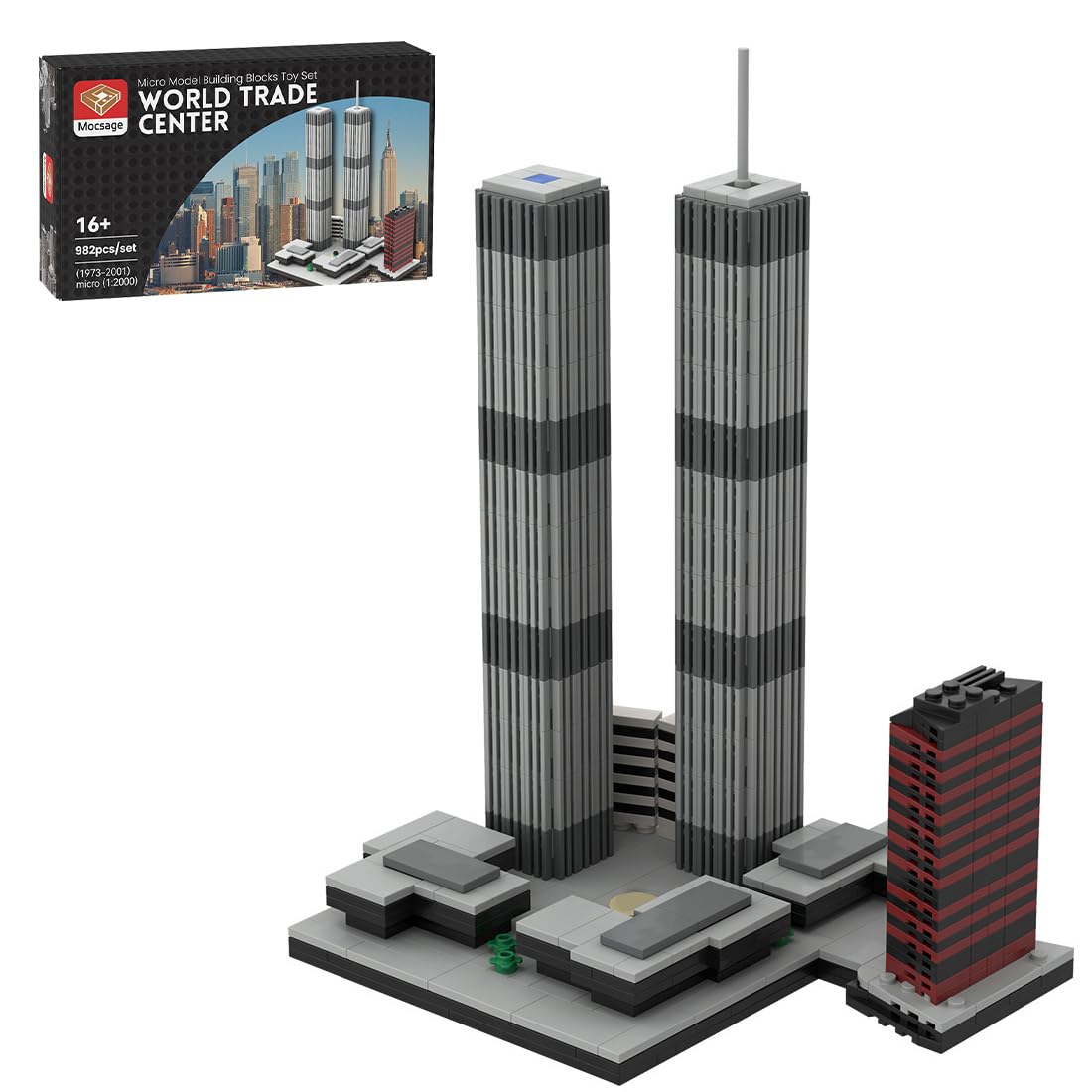 Amazon.com: iREOGAME World Trade Center (1973-2001) Micro Building