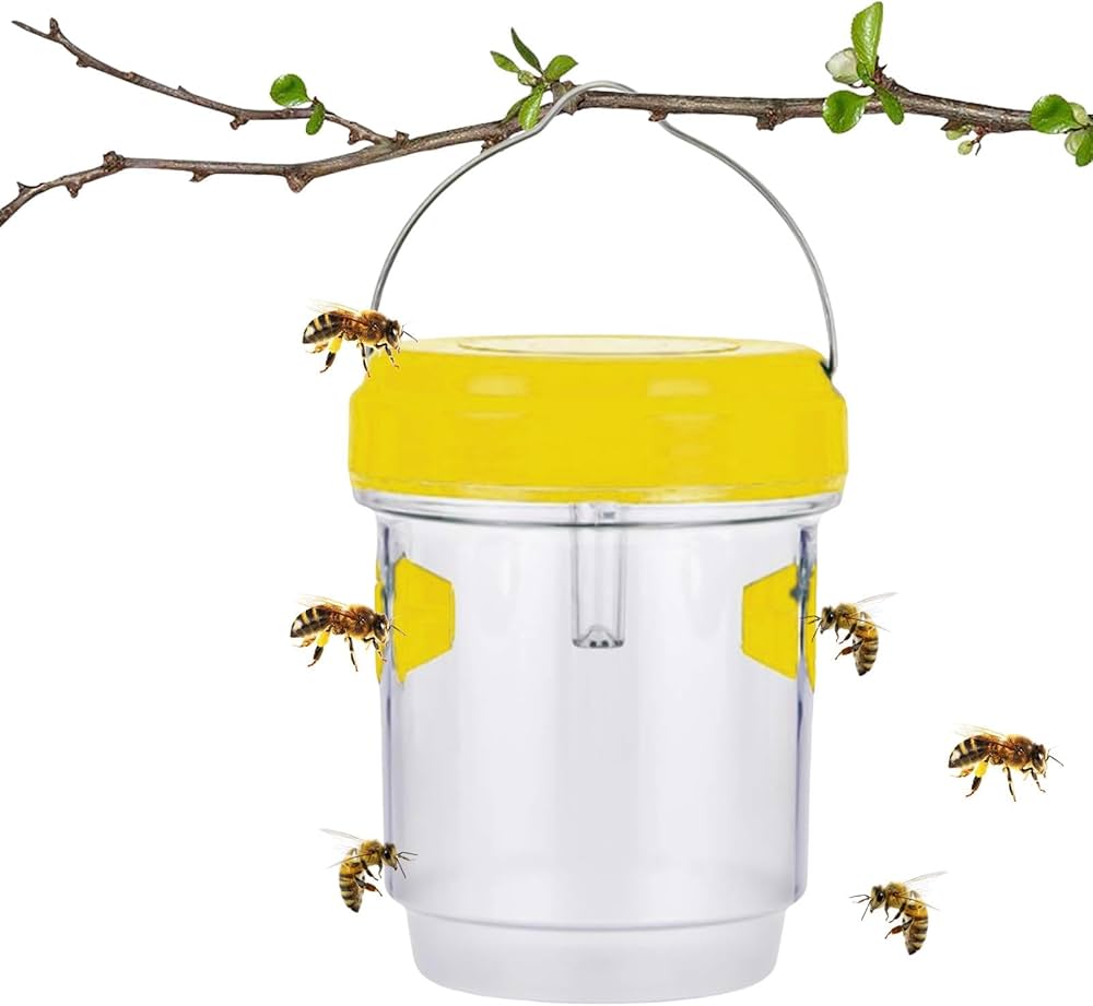 Amazon.co.jp: Dtharen ソーラーミツバチトラップ、ソーラーハチ