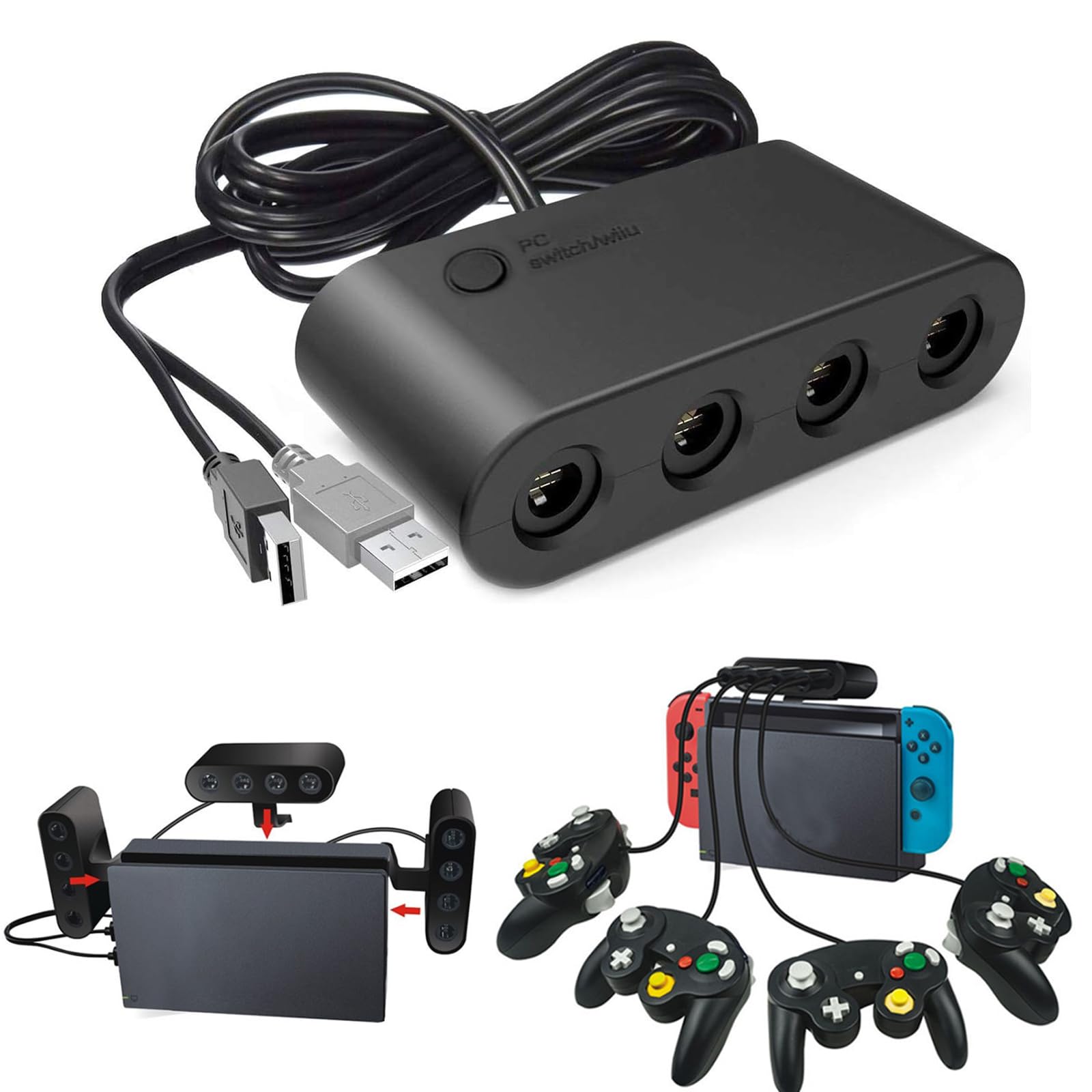 Amazon.co.jp: ニンテンドースイッチ用GCコントローラ接続タップ 【新