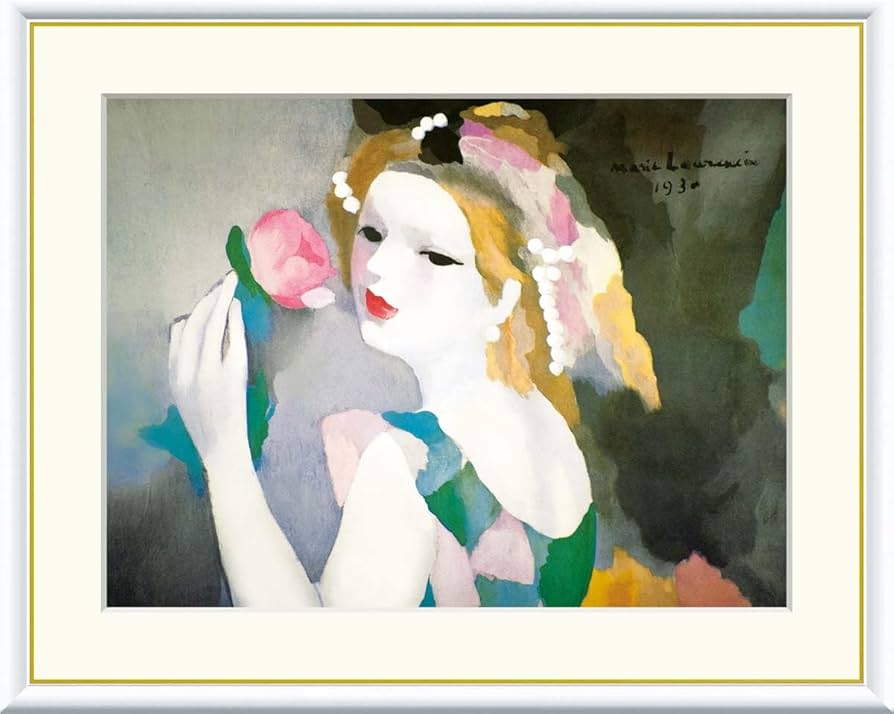 Amazon｜バラの女 マリー・ローランサン 42× 52㎝ F6 J1-175 額入り