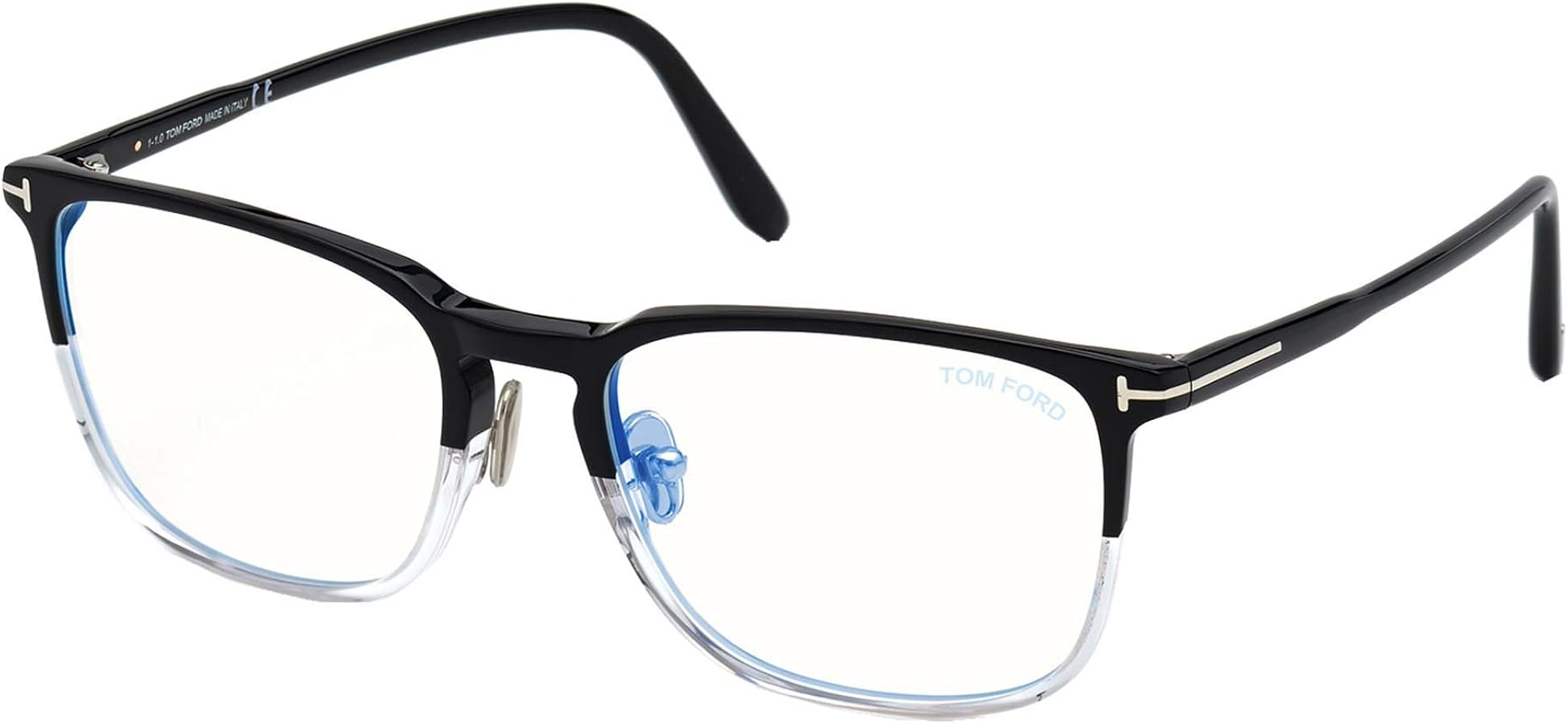 Amazon.com: Tom Ford FT 5699-B BLUE BLOCK Crystal Black 53/19/145
