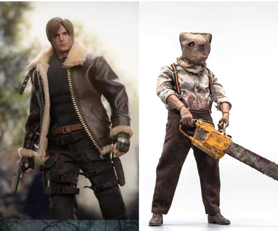 Amazon.co.jp: バイオハザード4 レオン とチェーン男 フィギュアセット