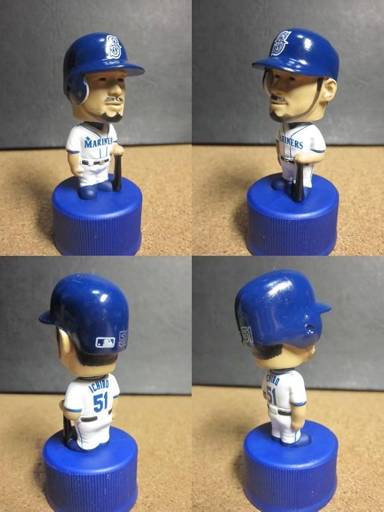Amazon | イチロー ボトルキャップ（首振り人形、ヘルメット、MLB