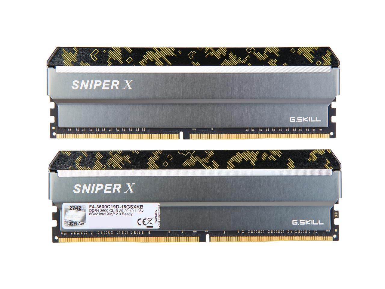 Amazon | G.SKILL 16GB (2 x 8GB) Sniper Xシリーズ DDR4 PC4-28800