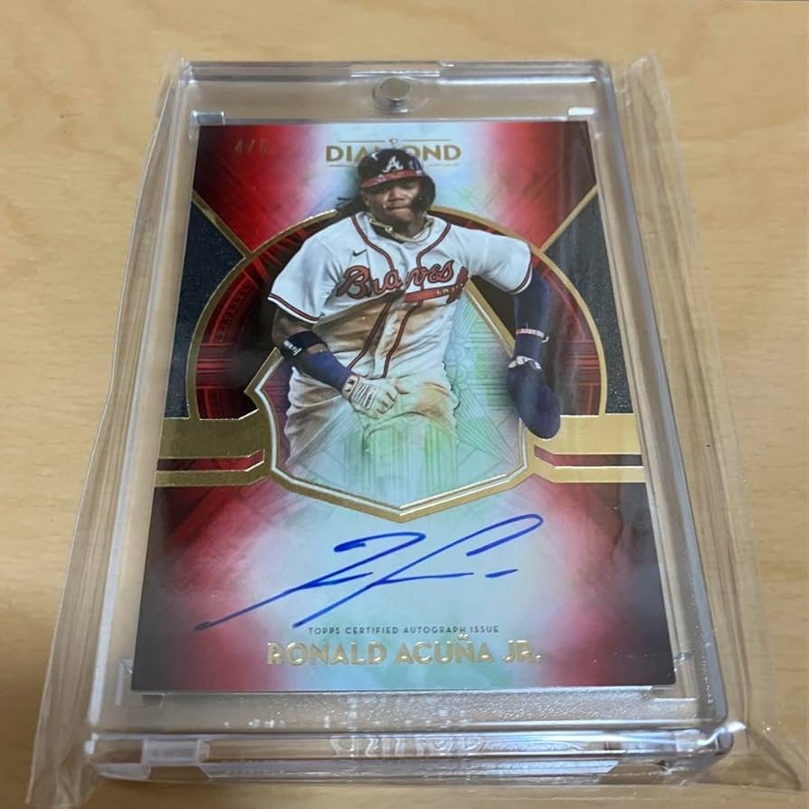 Amazon.co.jp: 激2021topps ロナルドアクーニャJr.直筆サインカード（5