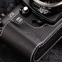 Amazon.co.jp: F3 カメラ専用レトロな牛革手作りのハーフケース 軽量