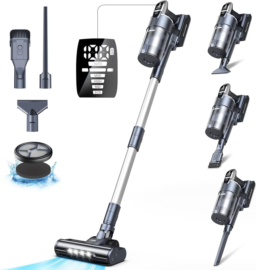 Amazon | 掃除機 コードレス 500W 40Kpa強力吸引 60分長時間運転 絡ま