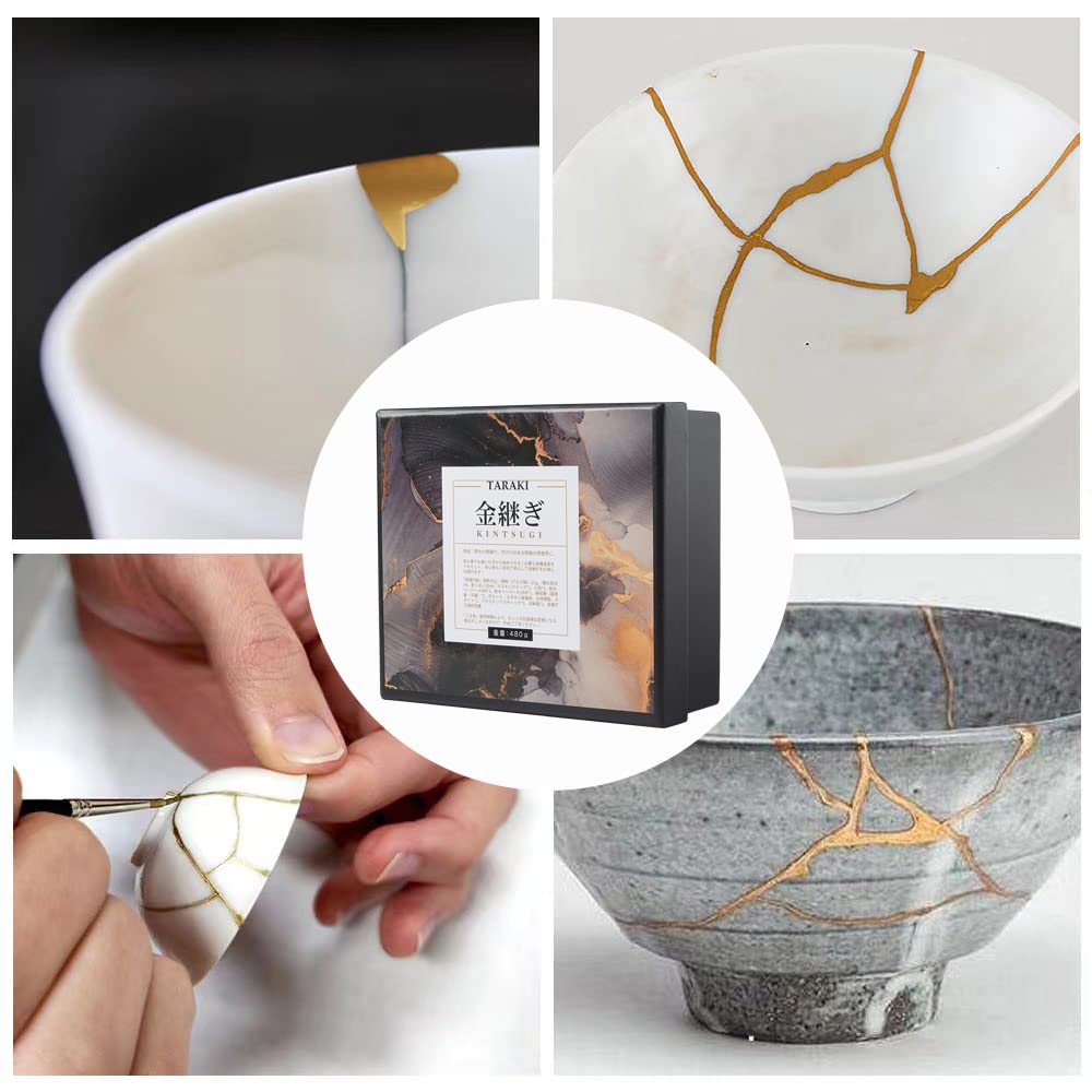 Amazon | TARAKI 金継ぎセット 割れた陶器の修復 かなつぎセット 19点