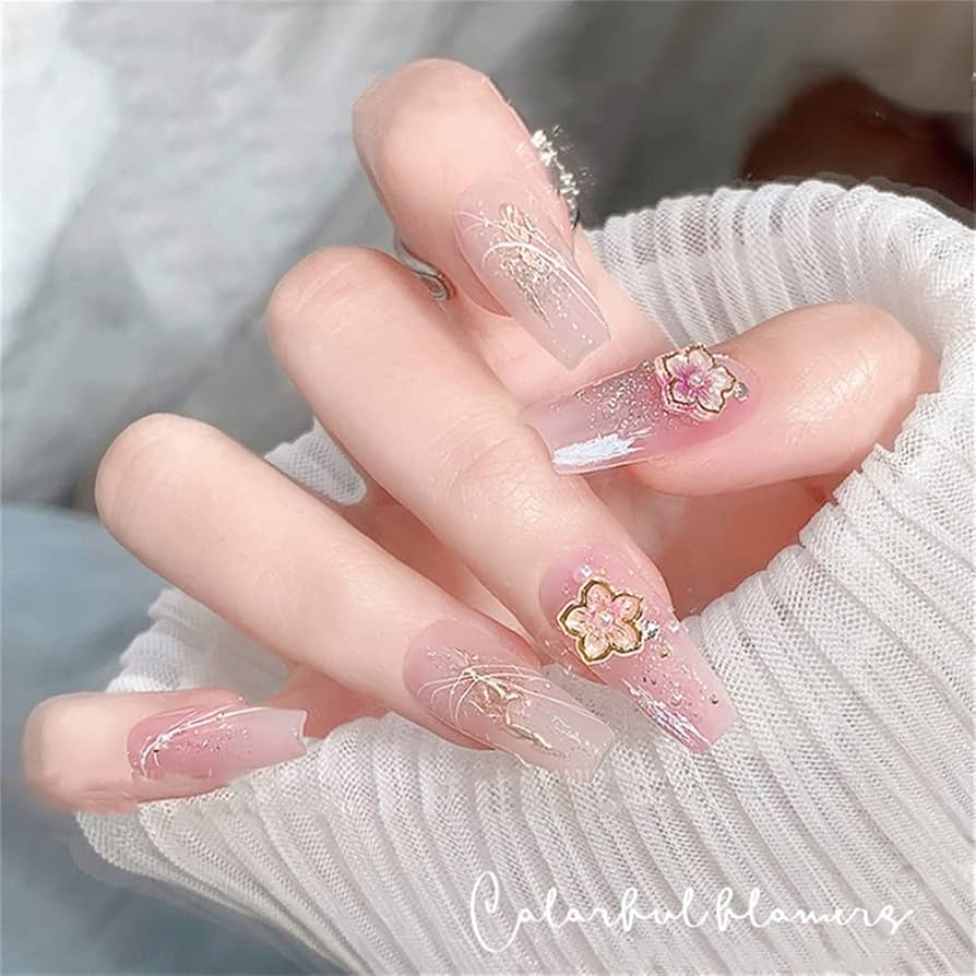 Amazon.co.jp: DUOLEIMI ネイルパーツ 桜 花 立体 ネイルデコパーツ