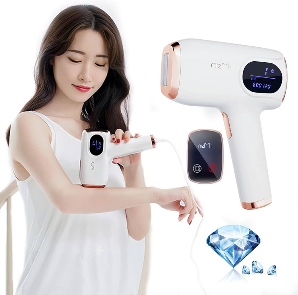 Amazon.co.jp: Ni Zmir サファイア冷感脱毛器 IPL光脱毛器 60万発照射