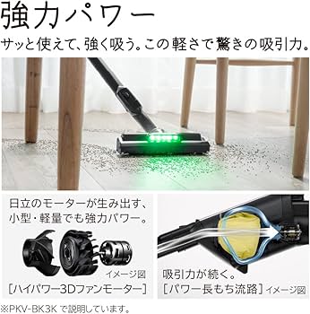 Amazon | 日立(HITACHI) 掃除機 かるパックスティック 紙パック式