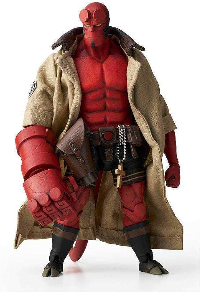 Amazon.co.jp: 1/12 ヘルボーイ ABS&PVC製 塗装済み 完成品 可動