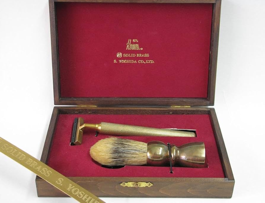 デッドストック】吉田三郎商店 真鍮 シェービングセット ♪ 髭剃り
