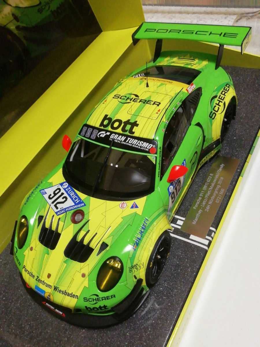 Amazon | マンタイ別注モデル PMA1/18 ポルシェ 911 GT3 R マンタイ
