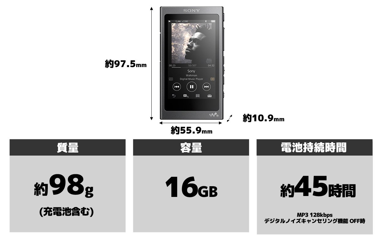 Amazon.co.jp: ソニー ウォークマン Aシリーズ 16GB NW-A35HN