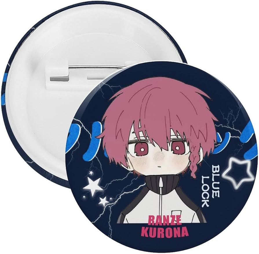 Amazon.co.jp: ブルーロック 黒名 蘭世 缶バッジ ばね針式 同人グッズ