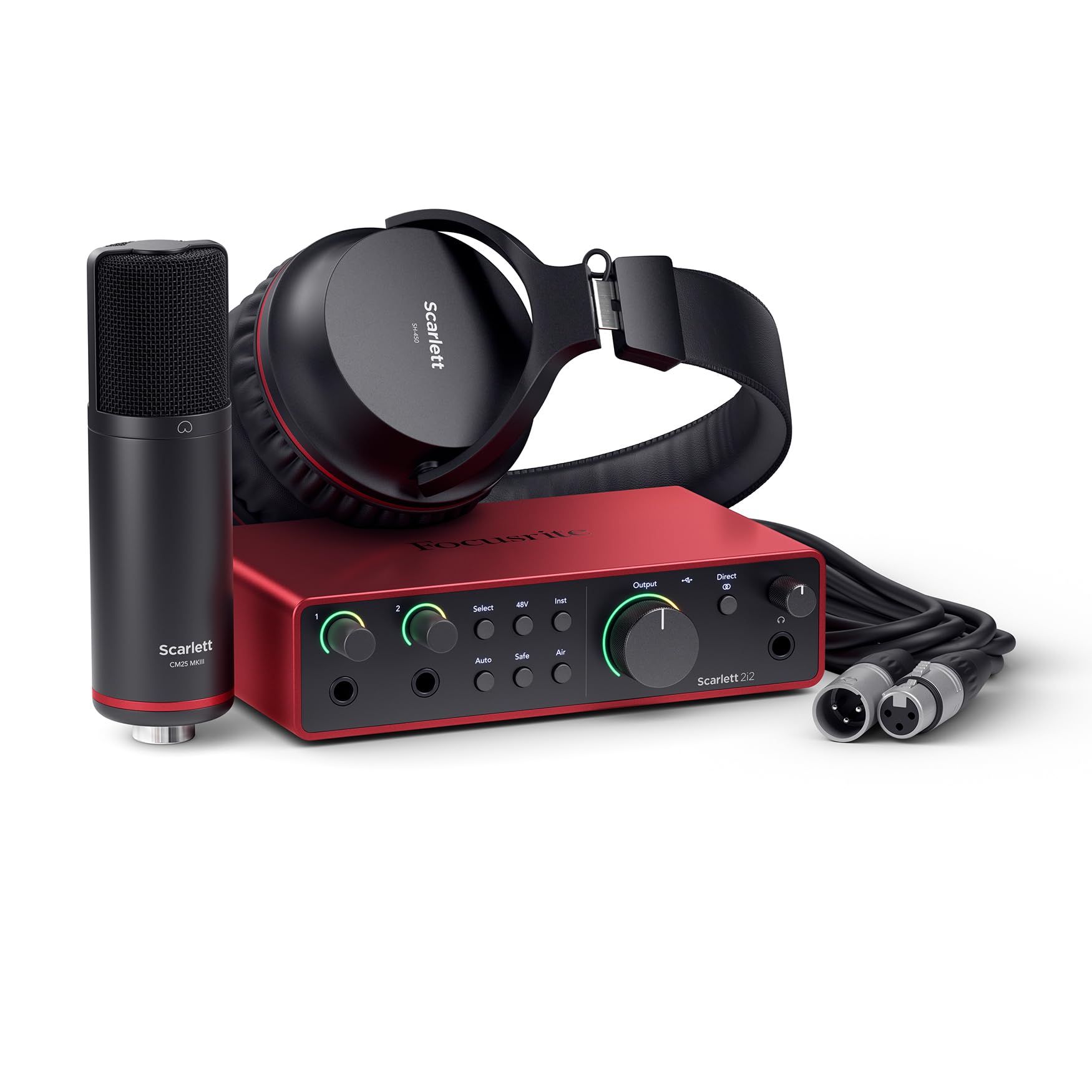 Focusrite Scarlett 2i2 Studio 4th Gen USB Audio Interface Bundle