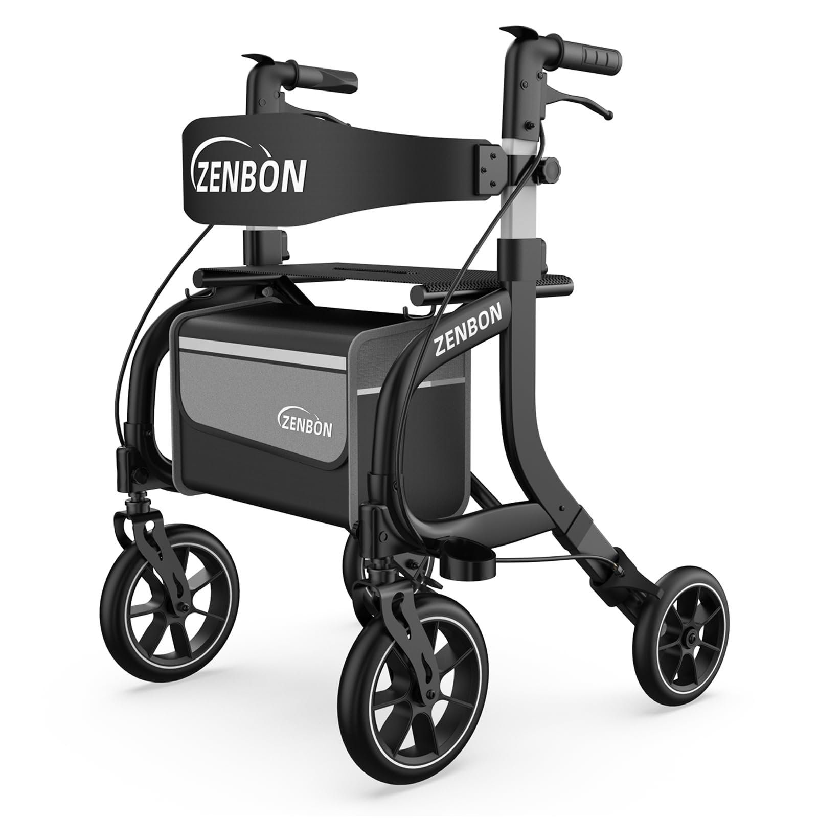 座面付き歩行器 シルバー 耐荷重100kg Amazon | ZENBON 歩行器