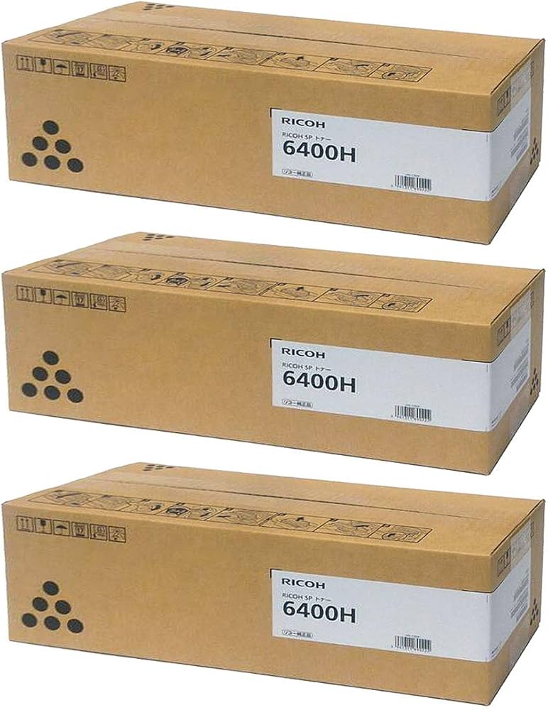Amazon.co.jp: RICOH SP トナー 6400H 600572 純正品 3本セット