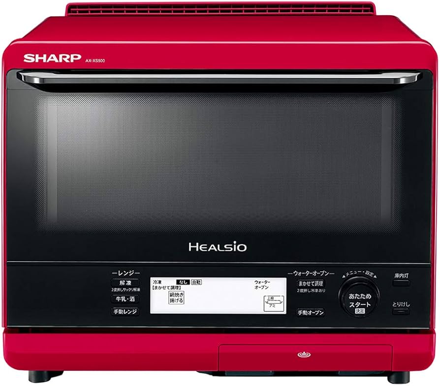 Amazon | シャープ ヘルシオ 加熱水蒸気 2段調理 30Lタイプ レッド AX