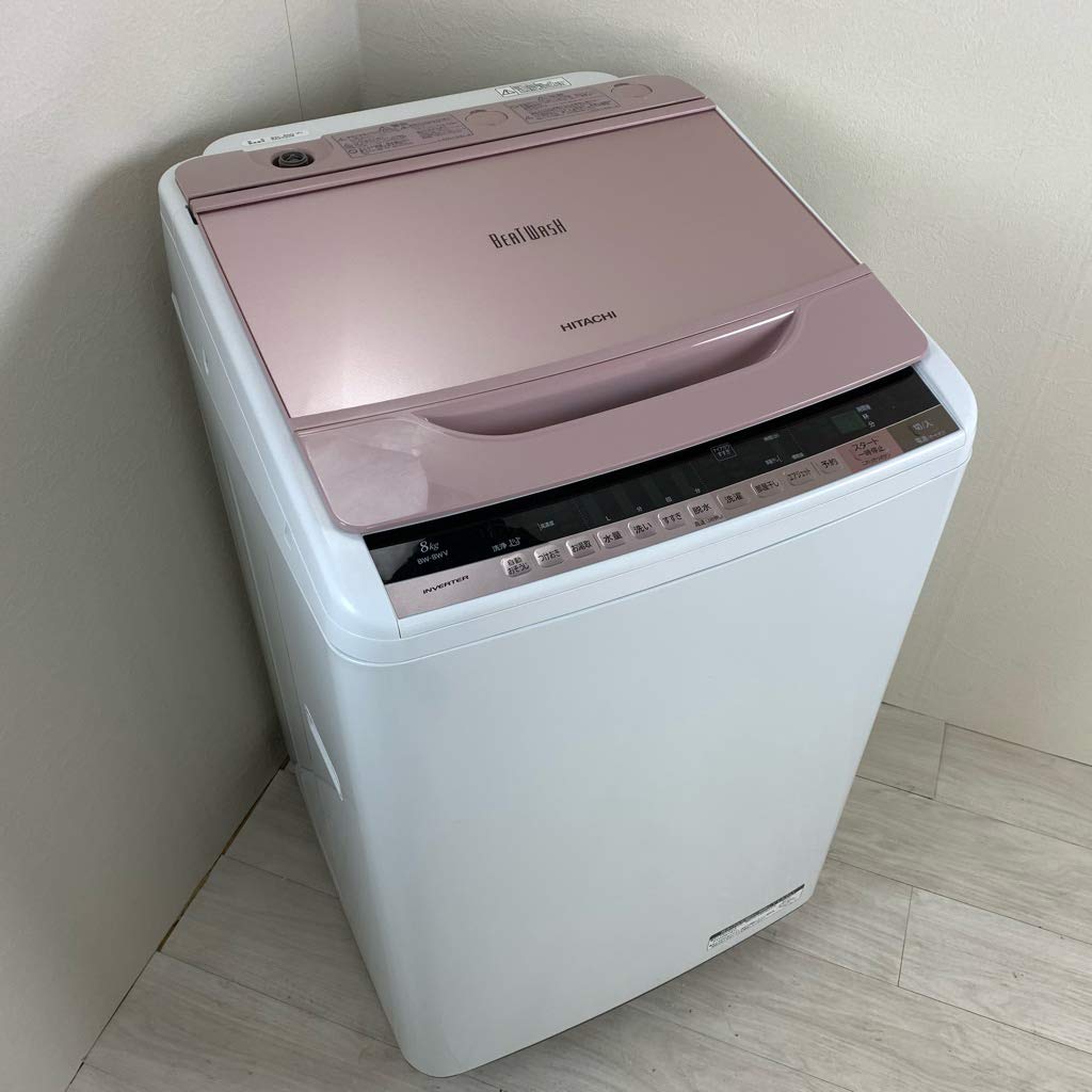 Amazon.co.jp: 日立 8.0kg 全自動洗濯機 ピンクHITACHI ビート