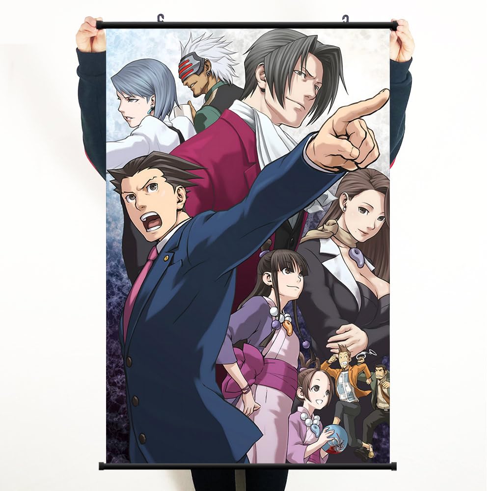 逆転裁判画廊 額装グラフィックアート 成歩堂 御剣 心音 真宵 王泥喜