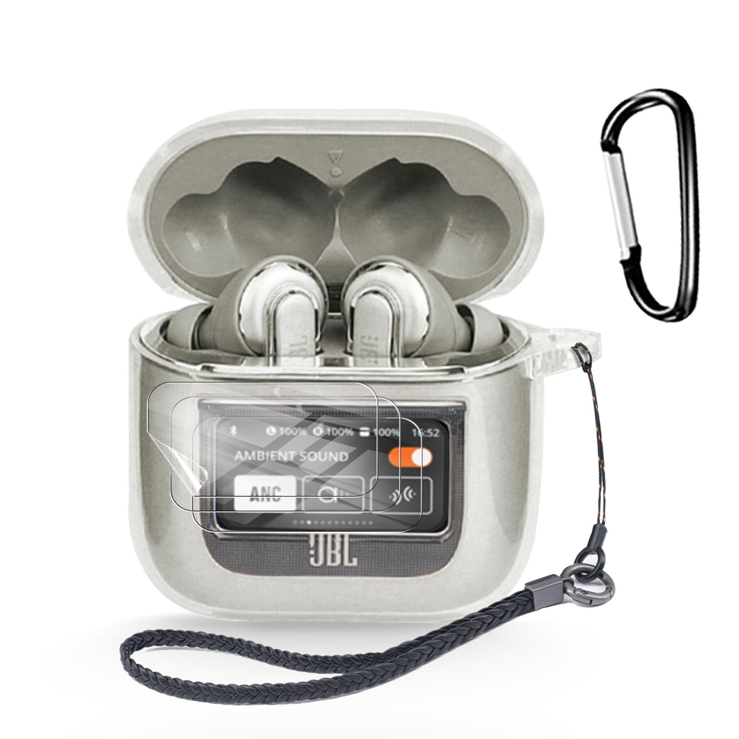 Amazon | JBL TOUR Pro 2 用 ケース 透明 YAJOJO ワイヤレスイヤーホン