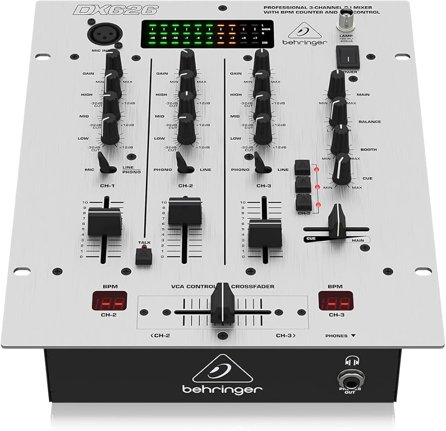Amazon.com: Behringer Pro Mixer Dx626 Professional 3-Channel Dj