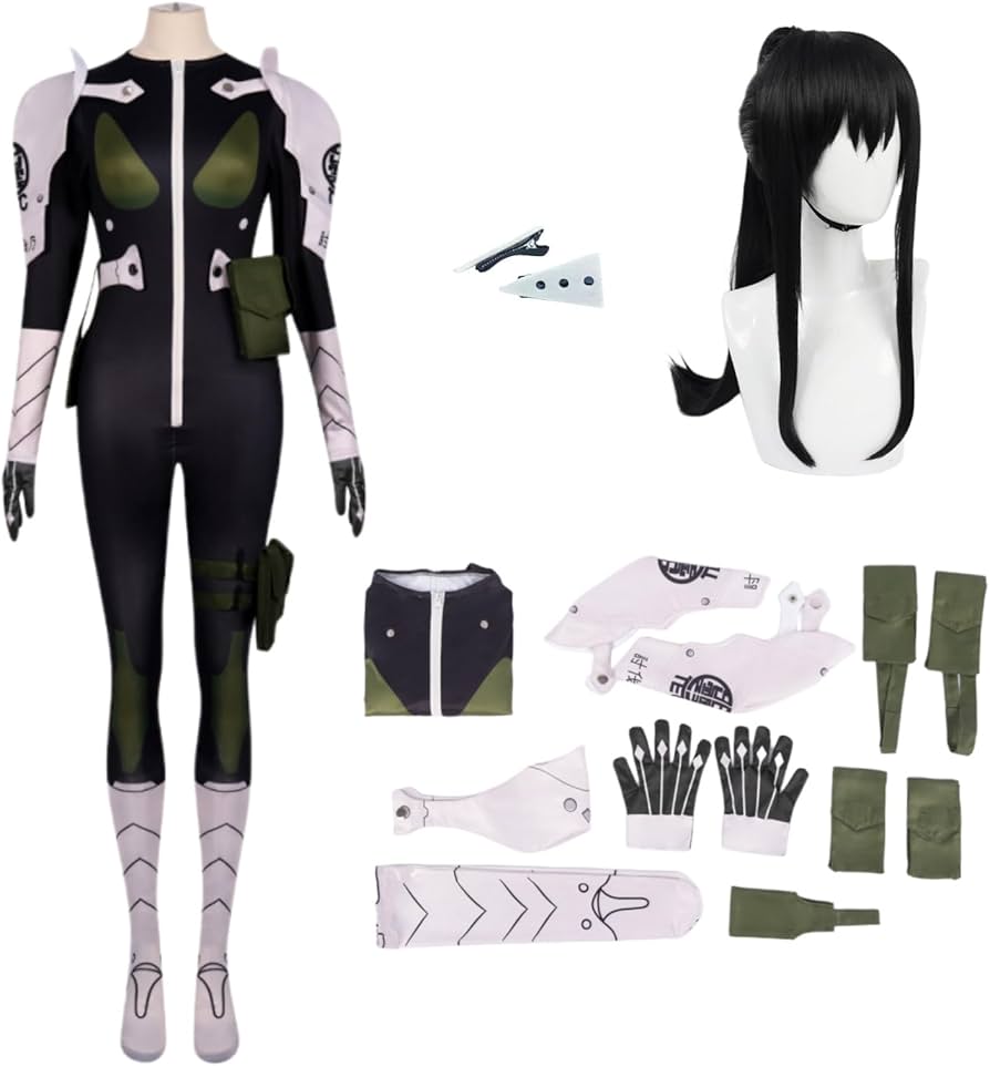 Amazon.co.jp: 亜白ミナ コスプレ衣装セット 髪飾付 ウィッグ追加可