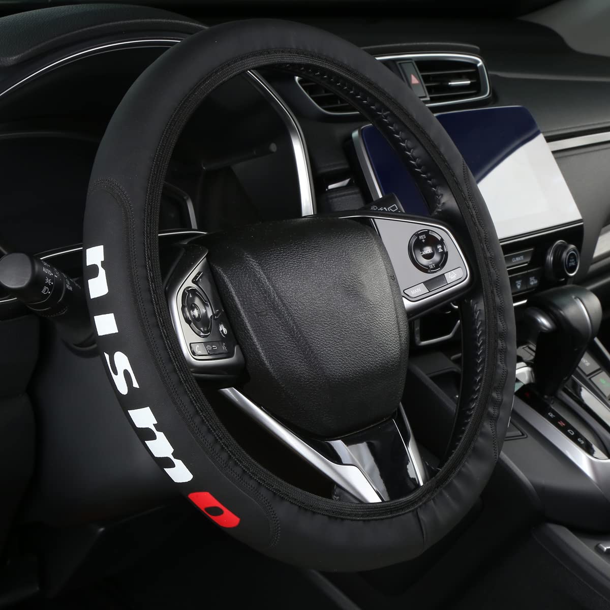 Amazon | レザーハンドルカバー 日産ニスモ対応 | ハンドルカバー | 車