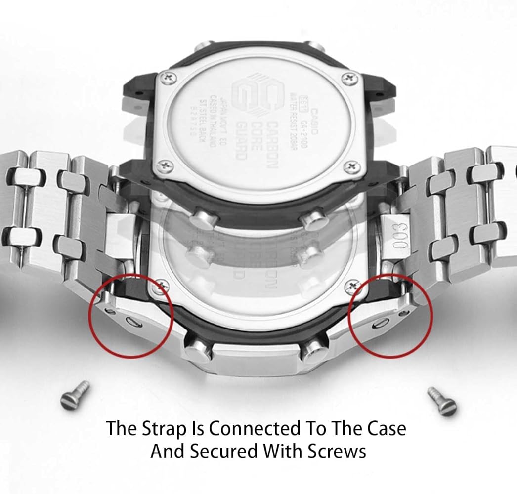 Amazon.com: GA2100 Custom Frosted Watch Strap Bezel Case Mod Kit