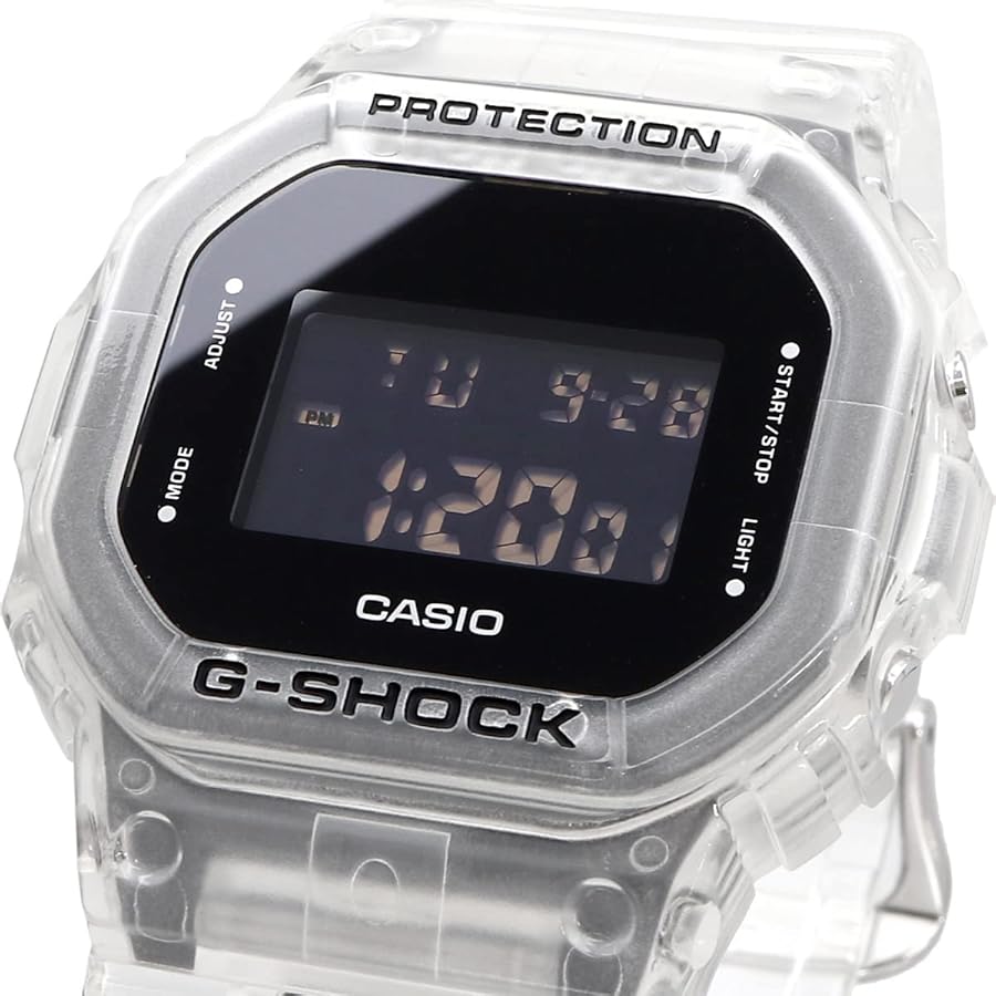 Casio G-Shock Skeleton Series DW-5600SKE-7 Men's Wristwatch, Clear