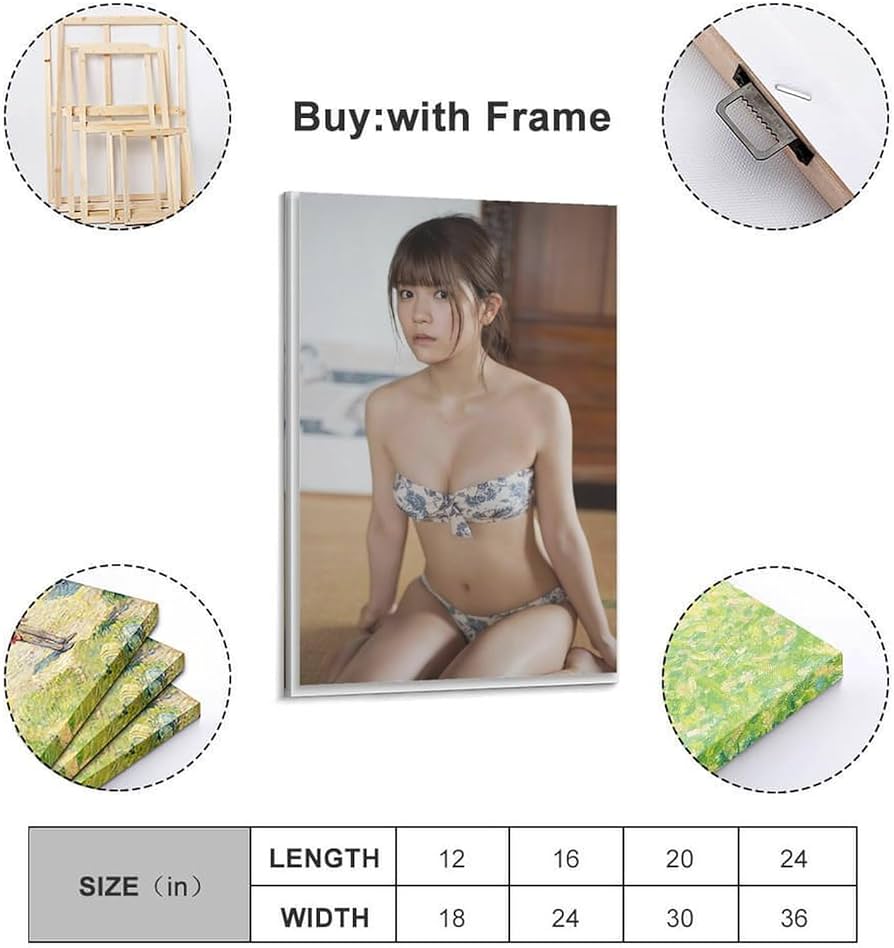 Amazon.co.jp: 写真ポスター 村山優香 2 キャンバスアートポスター