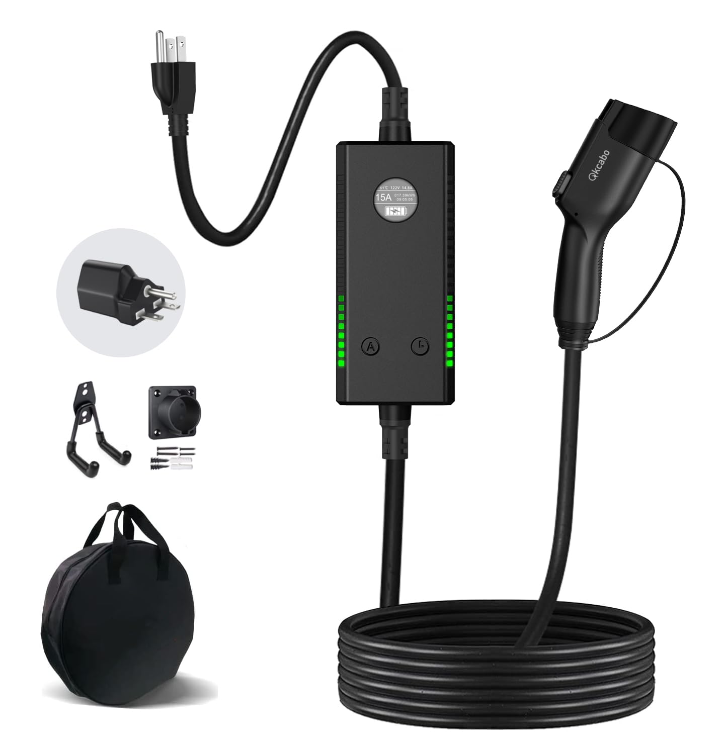 Amazon.co.jp: Qkcabo 電気自動車 充電ケーブル EV 充電器 100V/200V