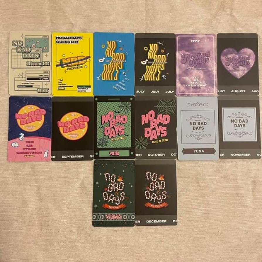 Amazon.co.jp: ITZY ユナ トレカ nobaddays NBD チェキ風トレカ セット