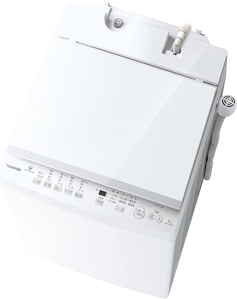 Amazon.co.jp: 東芝 全自動洗濯機 6kg ピュアホワイト AW-6DH1(W