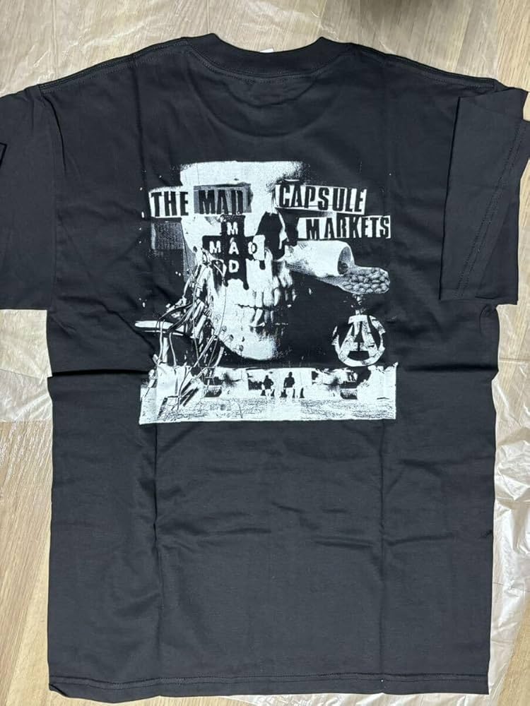 マッドカプセルマーケッツ限定Tシャツ黒Mホワイトクラッシャー マッド