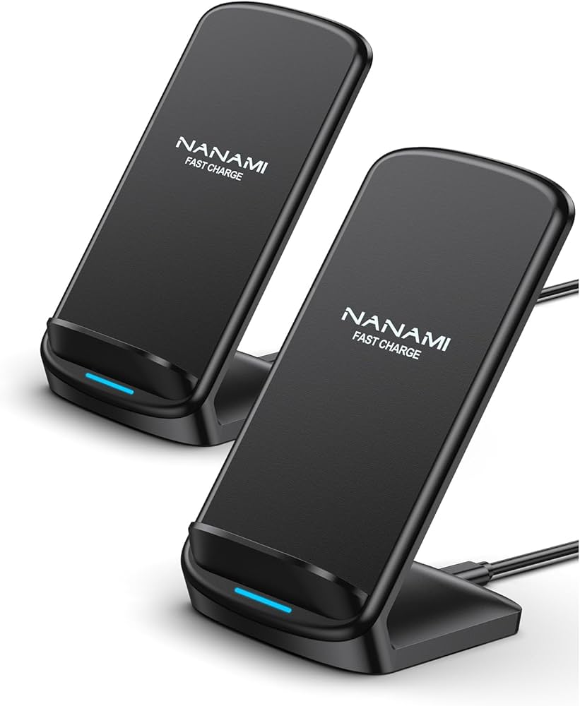 Amazon.co.jp: NANAMI ワイヤレス充電器 2台セット Qi急速 充電
