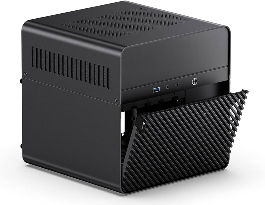 Amazon.co.jp: JONSBO N2 ブラック NAS ITX ケース 5+ 1 ディスクベイ