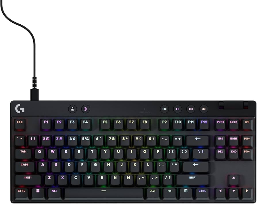 Logitech G PRO X TKL Rapid Tenkeyless Wired Gaming Keyboard with