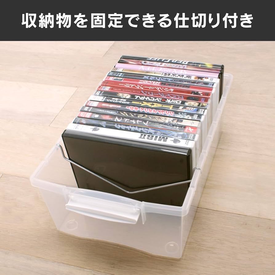 Amazon.co.jp: アイリスオーヤマ ボックス DVD (最大20枚収納) クリア