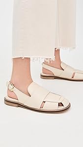 Amazon.com | Free People Women's Libby Fisher Flats, Chalk, 6