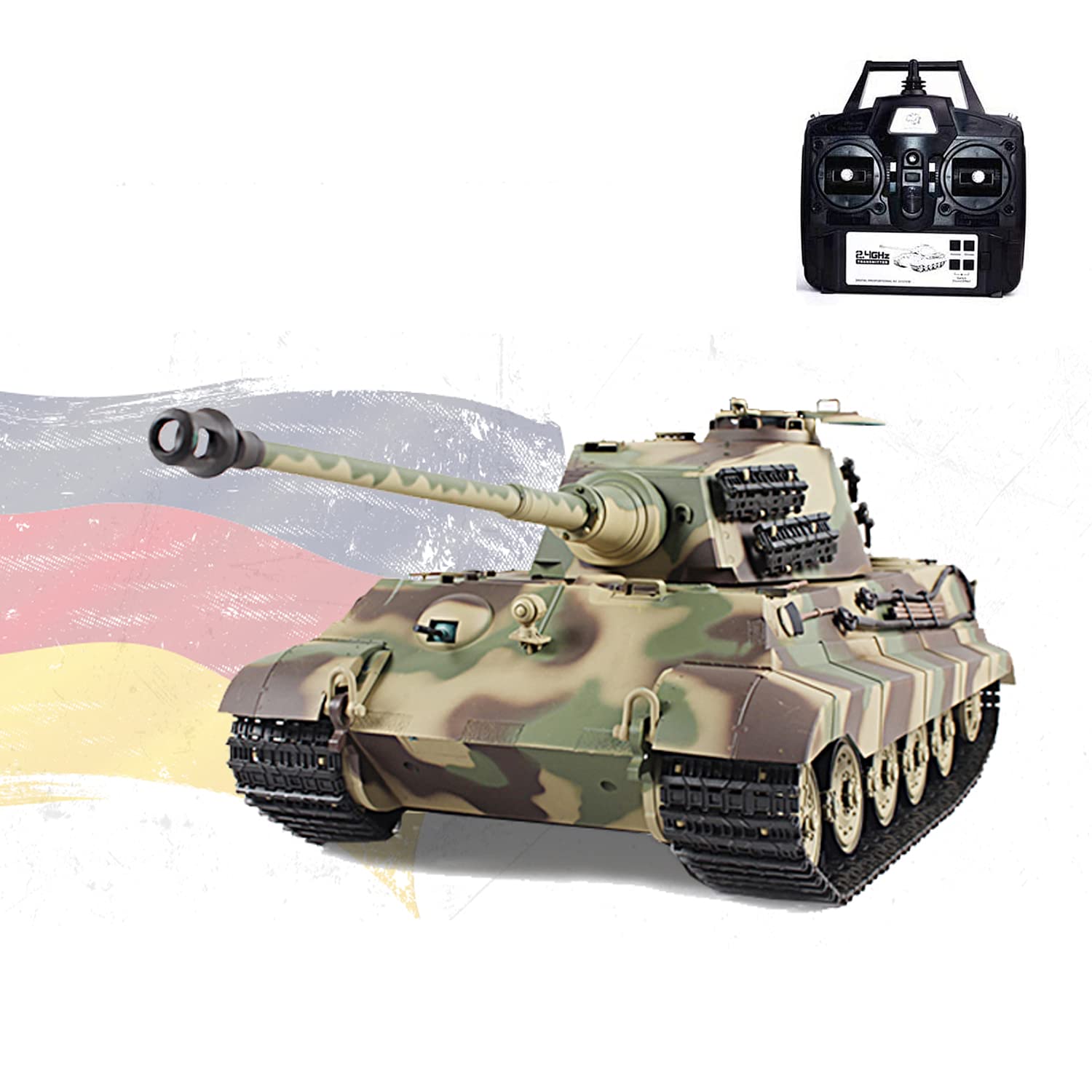 Amazon.co.jp: ラジコン 戦車 RC 7.0ver 1/16 2.4Ghz ドイツ陸軍