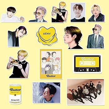 Amazon.co.jp: BTS 防弾少年団 Butter KPOP 韓流 ステッカーシール