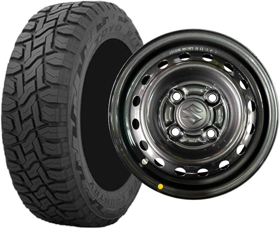 Amazon | 12インチ 4本セット サマータイヤ＆スズキ純正スチール