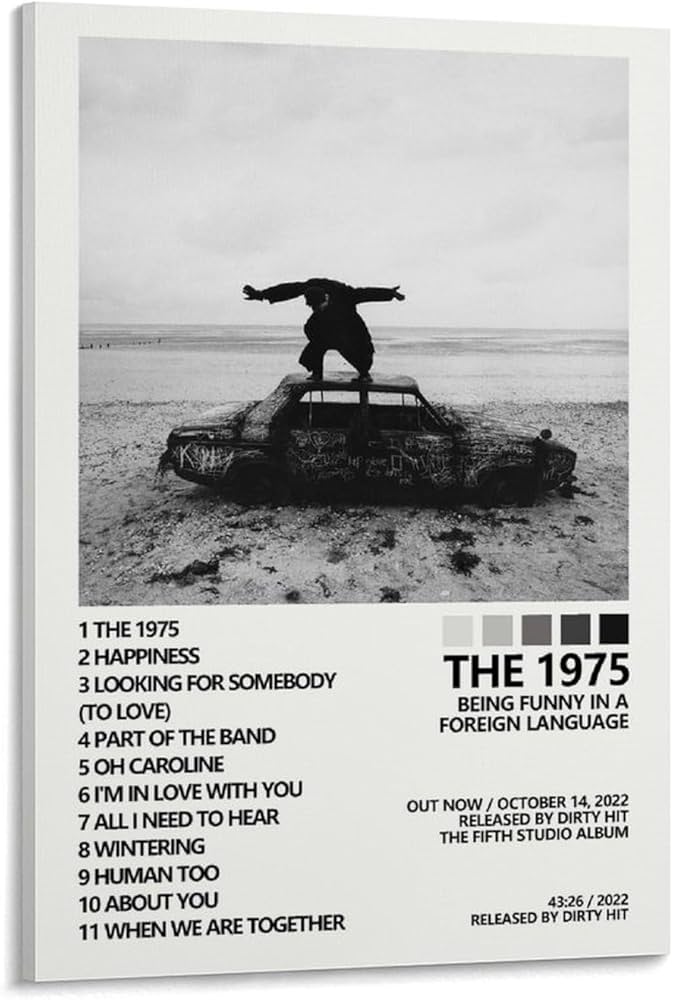 Amazon.co.jp: アルバムカバーポスター The 1975 ポスター Being Funny
