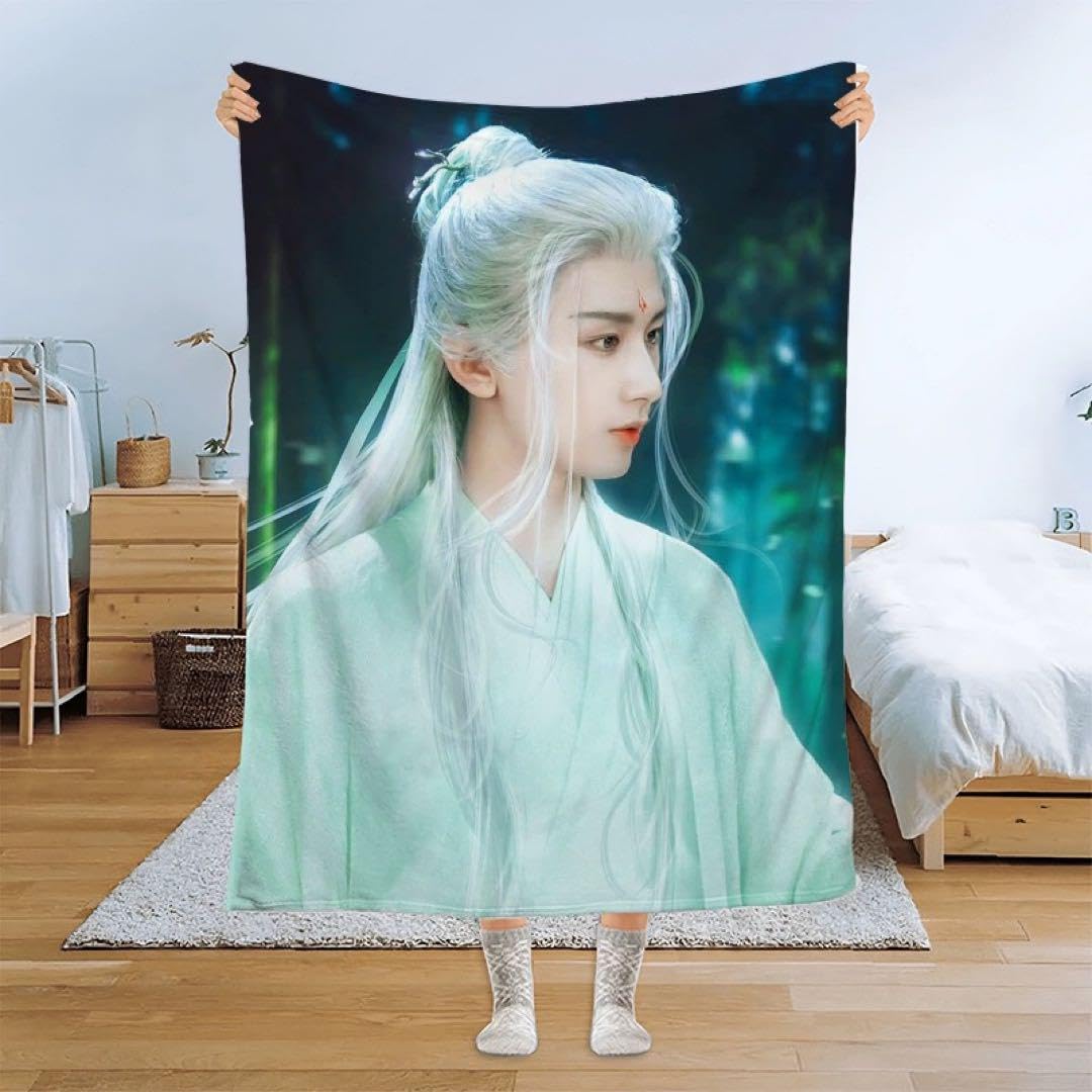 Amazon.co.jp: 成毅 ブランケット 100×150cm 2層厚み 冬向け 蓮花楼